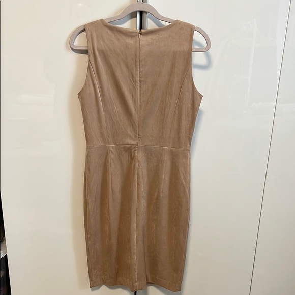 JASMINE & JULIANA NWOT Faux Suede Soft Pink Sleeveless Midi Dress, Size 8 - Picture 5 of 12